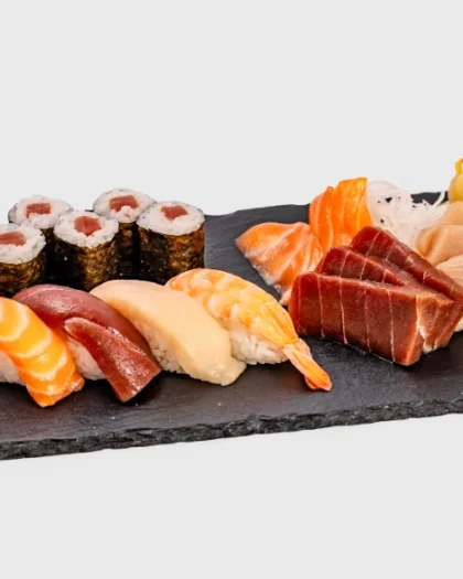 Sushi és sashimi set